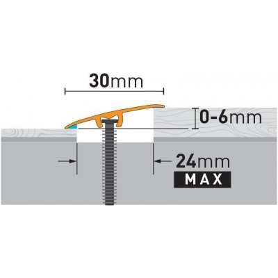 Arbiton CS30 Přechodová lišta dub yankee 0,93 m – Zboží Mobilmania
