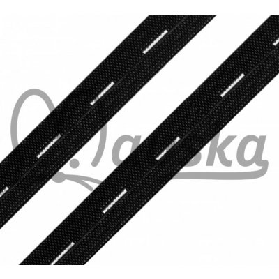 Guma, pruženka černá dírková knoflíková šířka 20 mm – Zboží Dáma