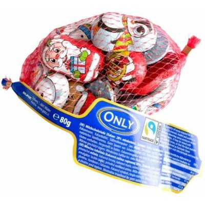 Only Vánoční Čokoládové figurky s náplní v síťce 80 g – Zboží Dáma