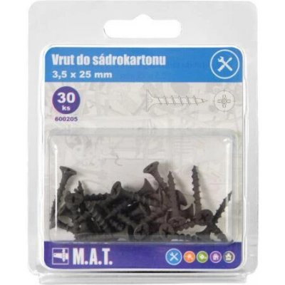 Mat Vrut do sádrokar.3,5x25mm hrubý z.,f. (30ks) – Hledejceny.cz