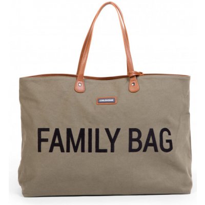 Childhome Cestovní taška Family Bag Canvas Khaki 55x40x18 cm – Zboží Mobilmania
