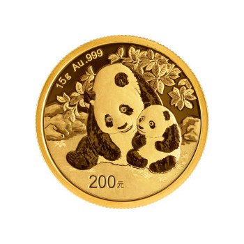 China Mint / Shanghai Mint zlatá mince Panda 2024 1/2 oz