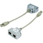 DATACOM Rozbočka 1xRJ45 na 1xRJ11+RJ45 STP Cat5e – Zboží Mobilmania