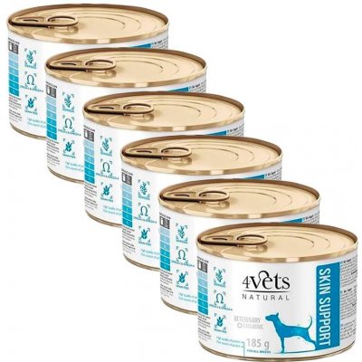 4Vets Natural Veterinary Exclusive SKIN SUPPORT 6 x 185 g