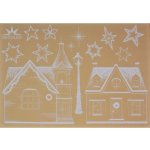 DECOLED Vánoční samolepky na okna A3 ulice – Sleviste.cz