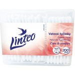 LINTEO Vatové tyčinky v boxu 200 ks – Zboží Dáma