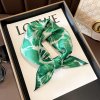 Šátek hedvábný šátek zelený v dárkovém balení