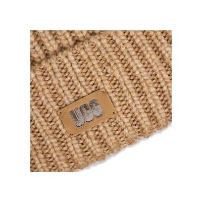 Ugg Čepice Chunky Pom Cuff 100026 Béžová