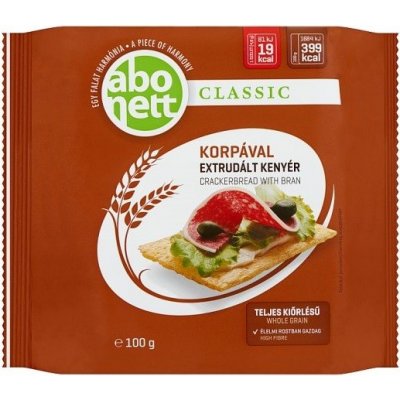 Abonett Extrudovaný Chléb s pšeničnými otrubami 100 g – Sleviste.cz