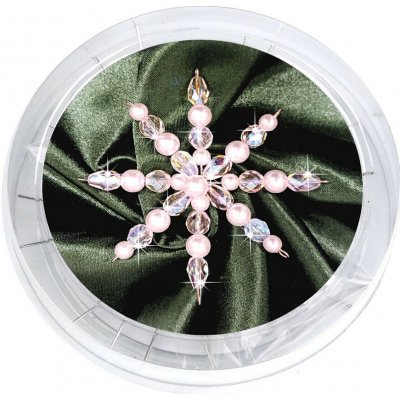 Vánoční kreativní sada: hvězdy ze skleněných korálků 2 ks Varianta: viz foto, Balení: 1 sada – Zboží Dáma