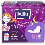 Bella For Teens Ultra Energy Night dámské vložky 8 ks – Hledejceny.cz