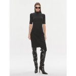 Calvin Klein Každodenní šaty Stretch Jersey Asymmetric Dress K20K206498 Černá – Hledejceny.cz