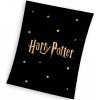 Dětská deka Carbotex Velká coral fleece deka Harry Potter Gold Stars