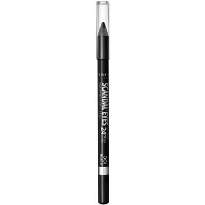 Rimmel Voděodolná kajalová tužka na oči Scandal Eyes 24H Waterproof Kohl Kajal 001 Black 1,3 g