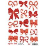 PAPERO AMO ♥ Průhledné vánoční samolepky - Splněná přání / Mašle – Zboží Živě