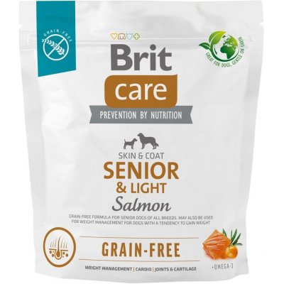Brit Care Grain-free Senior & Light Salmon 1 kg – Zboží Mobilmania