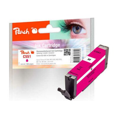 Peach Canon CLI-551M, 8,5ml, kompatibilní - magenta