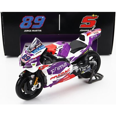 Maisto Motocykel Ducati Pramac racing 2022 89 Johann Zarco 1:18