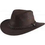 Randol´s Westernový klobouk kožený Oiled Suede hnědý – Zboží Dáma