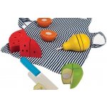Bigjigs Toys dřevěné krájecí ovoce se zástěrou – Zboží Dáma