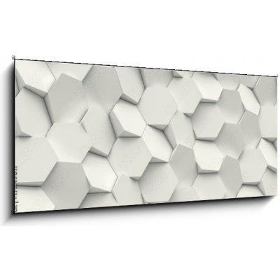 Obraz 1D panorama - 120 x 50 cm - hexagon geometric background geometrické pozadí šestiúhelníku – Zboží Mobilmania