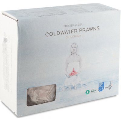 Coldwater Prawns Krevety mražené Divoké severní 2 kg – Zboží Dáma