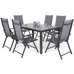 Home&Garden Zahradní sestava Ibiza Pollywood Grey / Window Grey 6+1 – Zboží Dáma