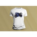 Sandratex dětské bavlněné tričko Yamaha R6 modrá bílá – Hledejceny.cz