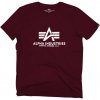 Pánské Tričko Alpha Industries tričko Basic t-shirt deep maroon