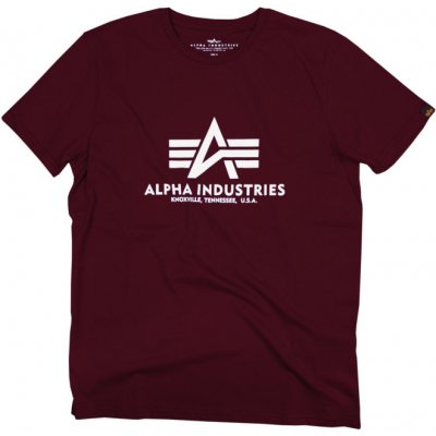 Alpha Industries tričko Basic t-shirt deep maroon