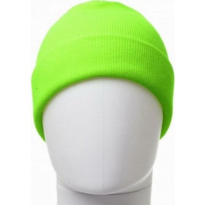 Payperwear Pletená čepice EVEREST s ohrnutím a modelovanou přední části zelená fluorescentní – Hledejceny.cz