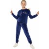 Dětské tepláky Winkiki Winkiki Kids Wear Dívčí kalhoty Velur navy