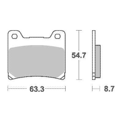 Brzdové destičky TRW Lucas zadní YAMAHA XJ 900 Diversion rok 94-02 | Zboží Auto