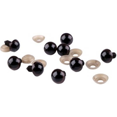 Bezpečnostní oči ⌀14 mm hnědá - prodej po 4 ks – Zboží Dáma