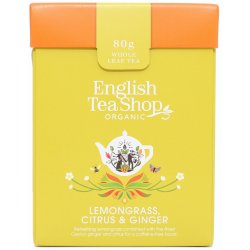 English Tea Shop Sypaný čaj Citrónová tráva zázvor a citrusy bio 80 g