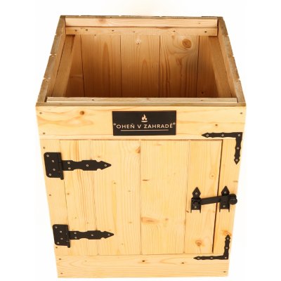 Ohenvzahrade Dřevěná udící komora s kováním - impregnovaná 50x50x60 cm – Zboží Dáma