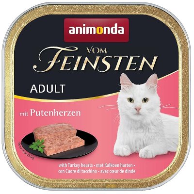 Vom Feinsten Cat Classic hovězí & krůtí srdíčka 100 g