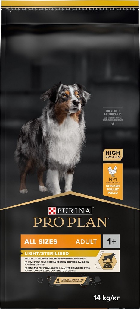 Purina Pro Plan All Sizes Adult Light Sterilised kuře 14 kg