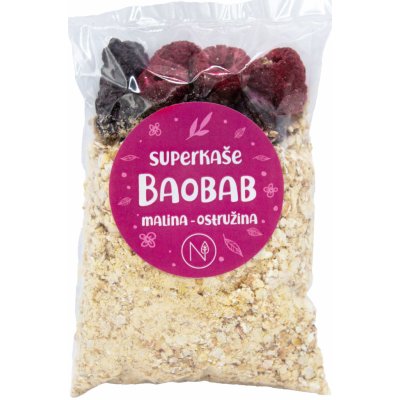 Natu Superkaše BAOBAB s malinami a ostružinami 70 g – Zboží Dáma