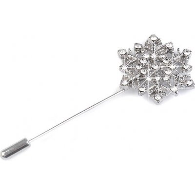 Prima-obchod ozdobný špendlík vločka crystal 57088 – Zboží Dáma