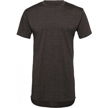 Bella Canvas pánské tričko Urban v prodloužené délce tmavá melír CV3006 šedá