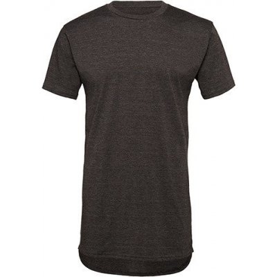 Bella Canvas pánské tričko Urban v prodloužené délce tmavá melír CV3006 šedá