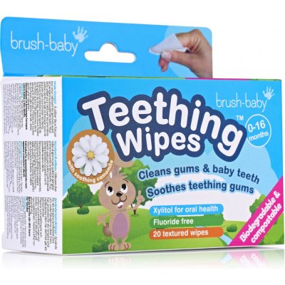 Brush Baby Applemint ubrousky na zuby pro děti 20 ks – Zboží Dáma