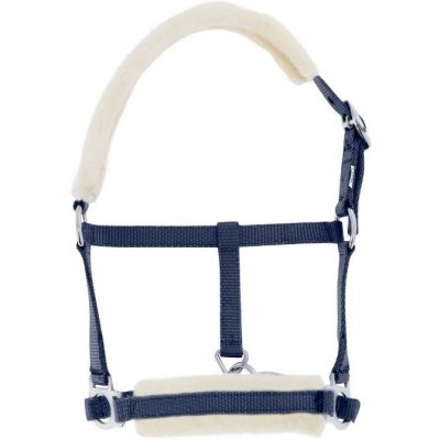RIDING Ohlávka pro hříbata WORLD s beránkem tmavě modrá – Zboží Dáma