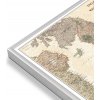 Nástěnné mapy National Geographic Anglie a Wales - nástěnná mapa Executive 75 x 90 cm Varianta: mapa v hliníkovém rámu, Provedení: stříbrný rám