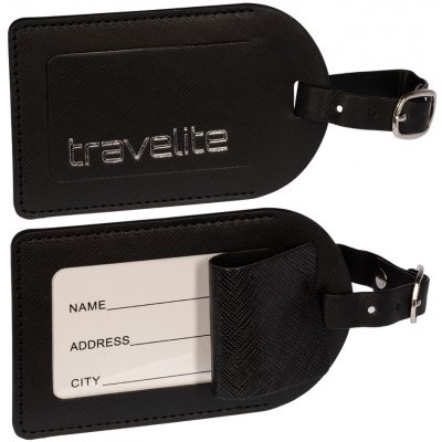Travelite 2ks Černá syntetická kůže – Zboží Dáma