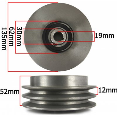 Mar Pol Řemenice s odstředivou spojkou 135x20mm M79481 – Zboží Dáma