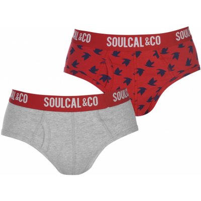 SoulCal Briefs Pack of 2 GreyBird AOP 877490 – Zbozi.Blesk.cz