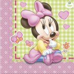 Procos Minnie Baby ubrousky žluto růžové 20ks 33x33 – Zboží Dáma