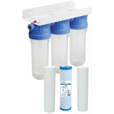 Vodní filtr FS3 ENTRY TRIO / EMI 3/4" 8 BAR 30°C pro filtraci řádové vody včetně filtračních patron USTM 80910 – Hledejceny.cz